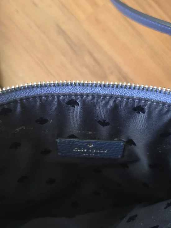 Kate Spade Blue Suede Crossbody Bag - Picture 4 of 13